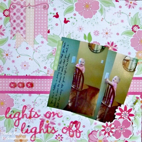 Lights on/off Layout by Wendy Kessler