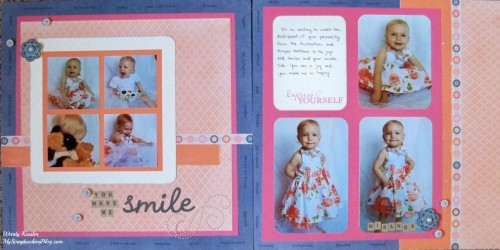 You Make Me Smile Layout by Wendy Kessler