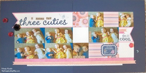 Three Cuties Layout by Wendy Kessler