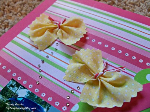 Fabric butterflies by Wendy Kessler