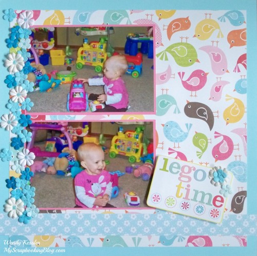 Lego Time Layout by Wendy Kessler
