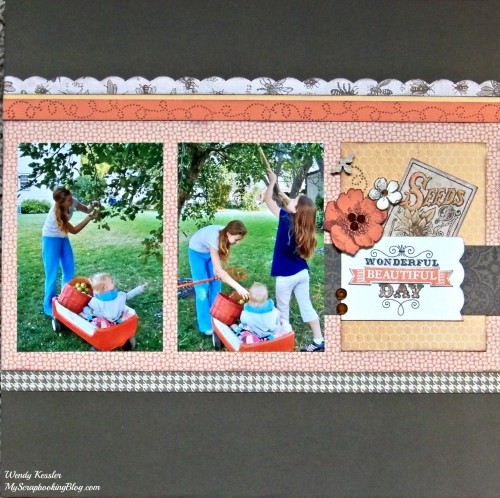 Wonderful Beautiful Day Layout by Wendy Kessler