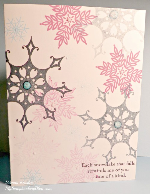 Stamped Snowflake Card by Wendy Kessler