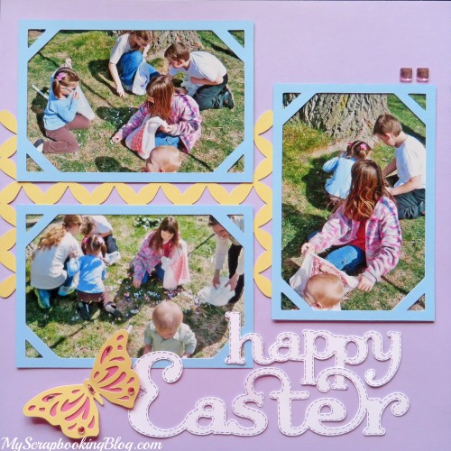 Happy Easter Layout by Wendy Kessler