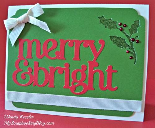Merry & Bright Christmas Card by Wendy Kessler