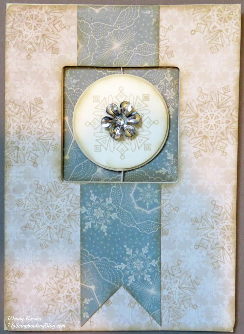 Frosted Snowflake Spin Card by Wendy Kessler