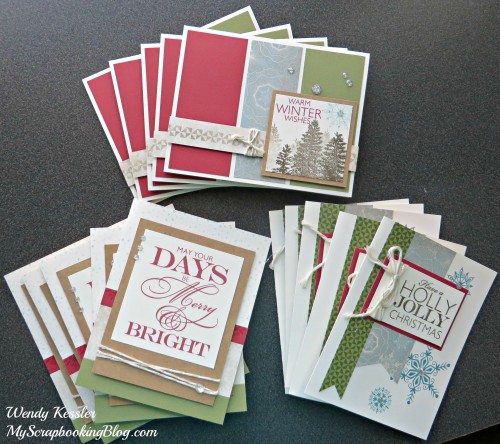 Frosted Christmas Cards by Wendy Kessler