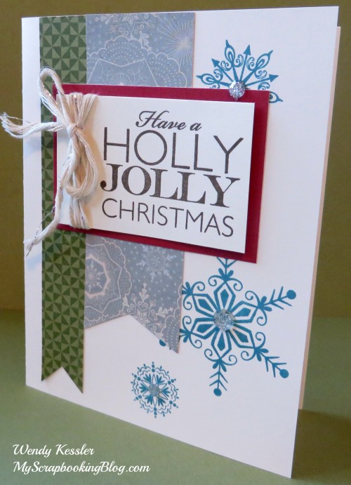 Holly Jolly Christmas card by Wendy Kessler