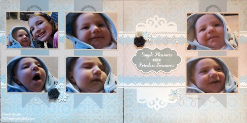 Simple Pleasures Layout by Wendy Kessler