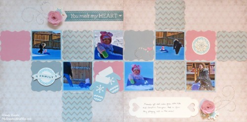 You Melt My Heart Layout by Wendy Kessler