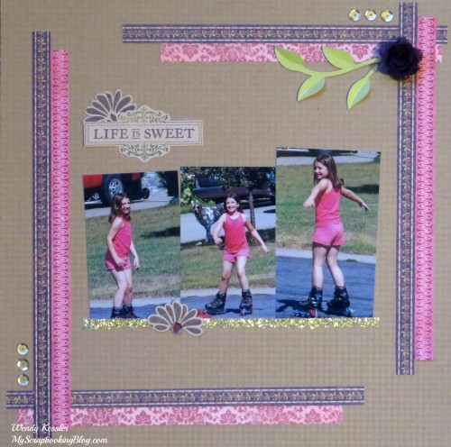 Life is Sweet Layout by Wendy Kessler