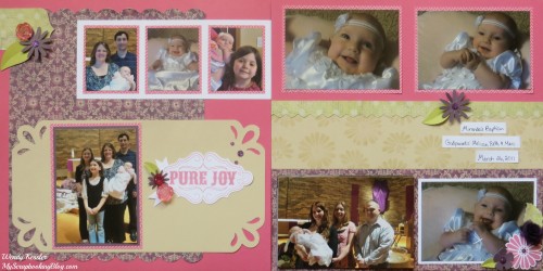 Pure Joy Baptism Layout by Wendy Kessler