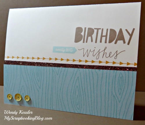 (modified) Birthday Wishes Card by Wendy Kessler