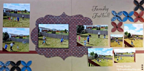 Family Football Layout by Wendy Kessler
