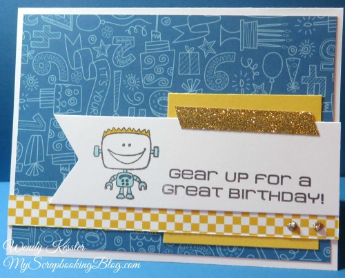 Robot Boy Card by Wendy Kessler