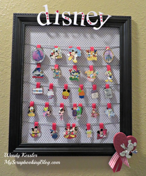 Disney Pin Trading Frame by Wendy Kessler