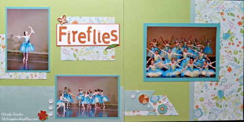 Fireflies Dance Layout by Wendy Kessler