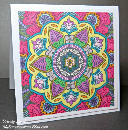 Bright Colored Card by Wendy Kessler