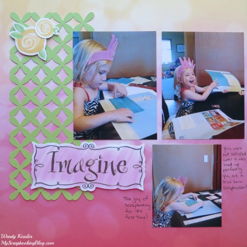 Imagine Layout by Wendy Kessler