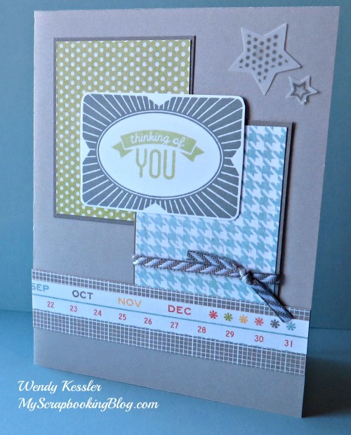 Neutral Thinking of You card by Wendy Kessler
