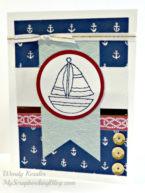 Sailboat Card by Wendy Kessler