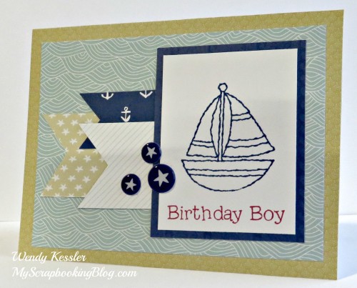 Sailboat Card by Wendy Kessler