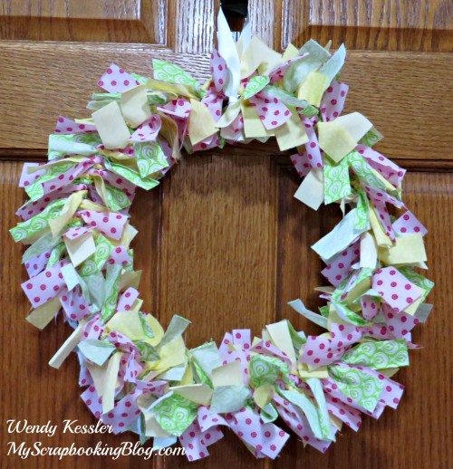 Fabric Wreath by Wendy Kessler