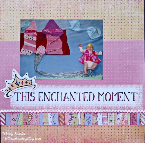 Enchanted Moment Layout by Wendy Kessler