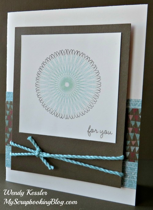 Dizzy Circles Card by Wendy Kessler