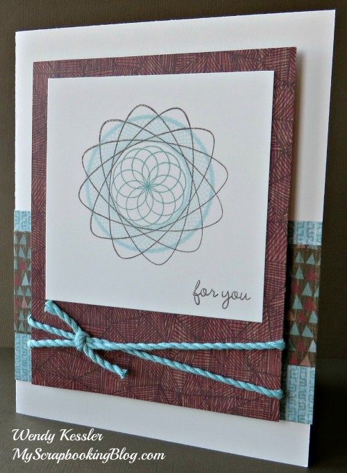 Dizzy Circles Card by Wendy Kessler