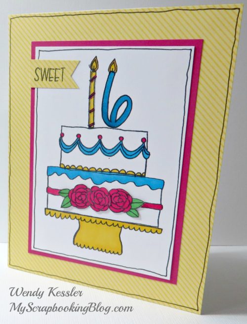 Sweet 16 Card by Wendy Kessler