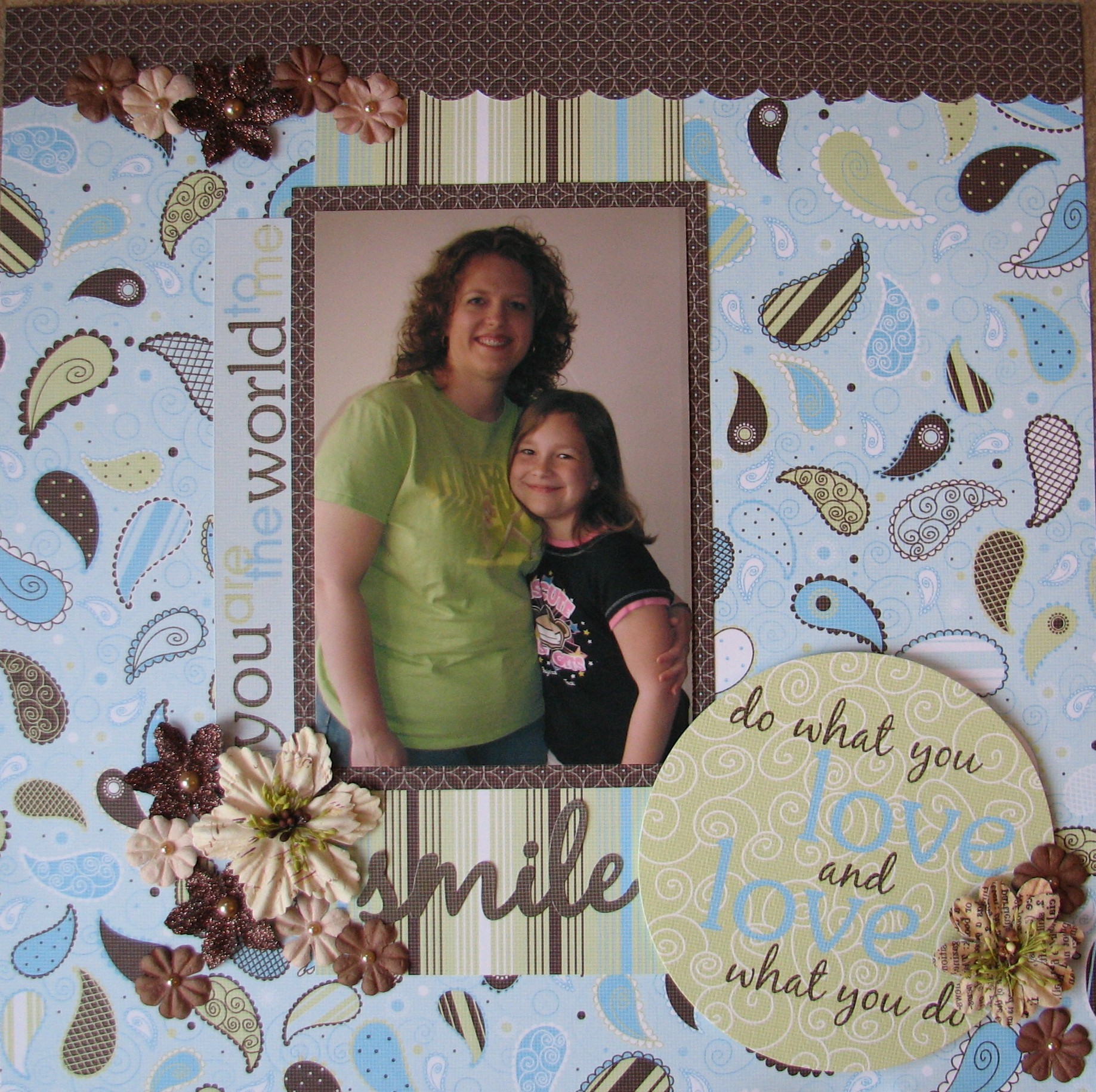 Mother Daughter Scrapbook Layout