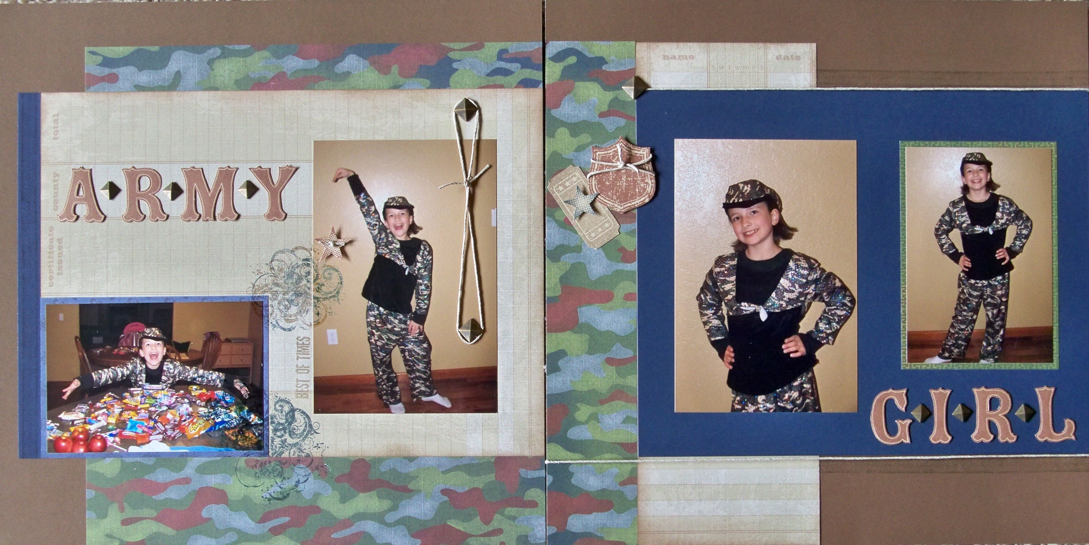 Army Girl Layout
