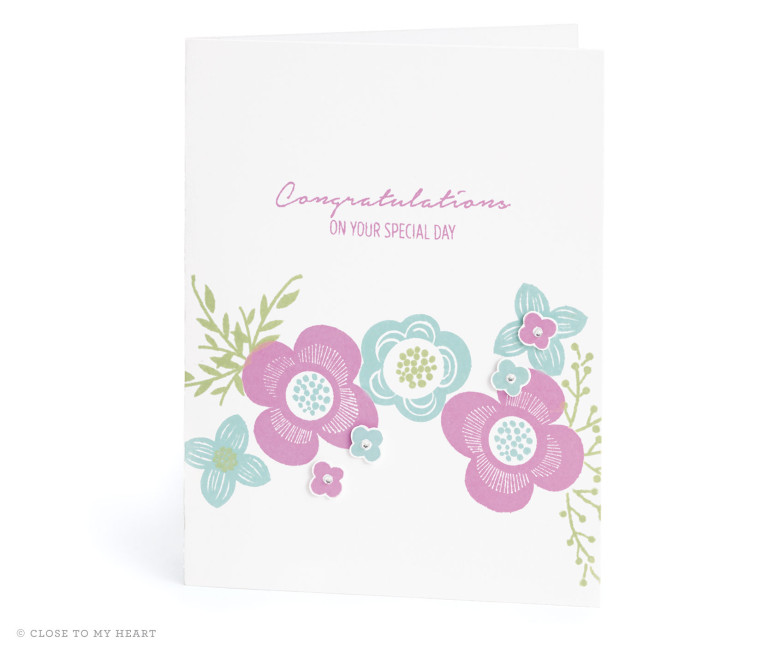 Shower Flowers Stamp Set
