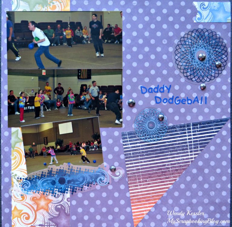 Daddy Dodgeball Girl Scout Layout