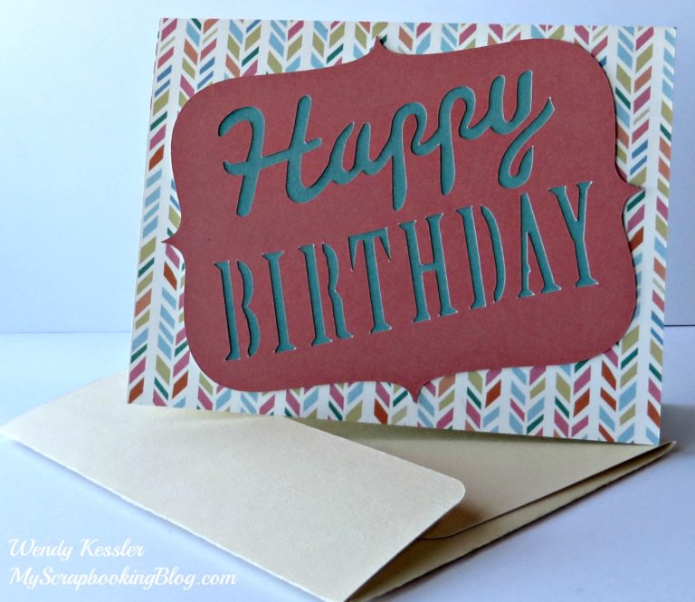 Happy Birthday Cricut Card