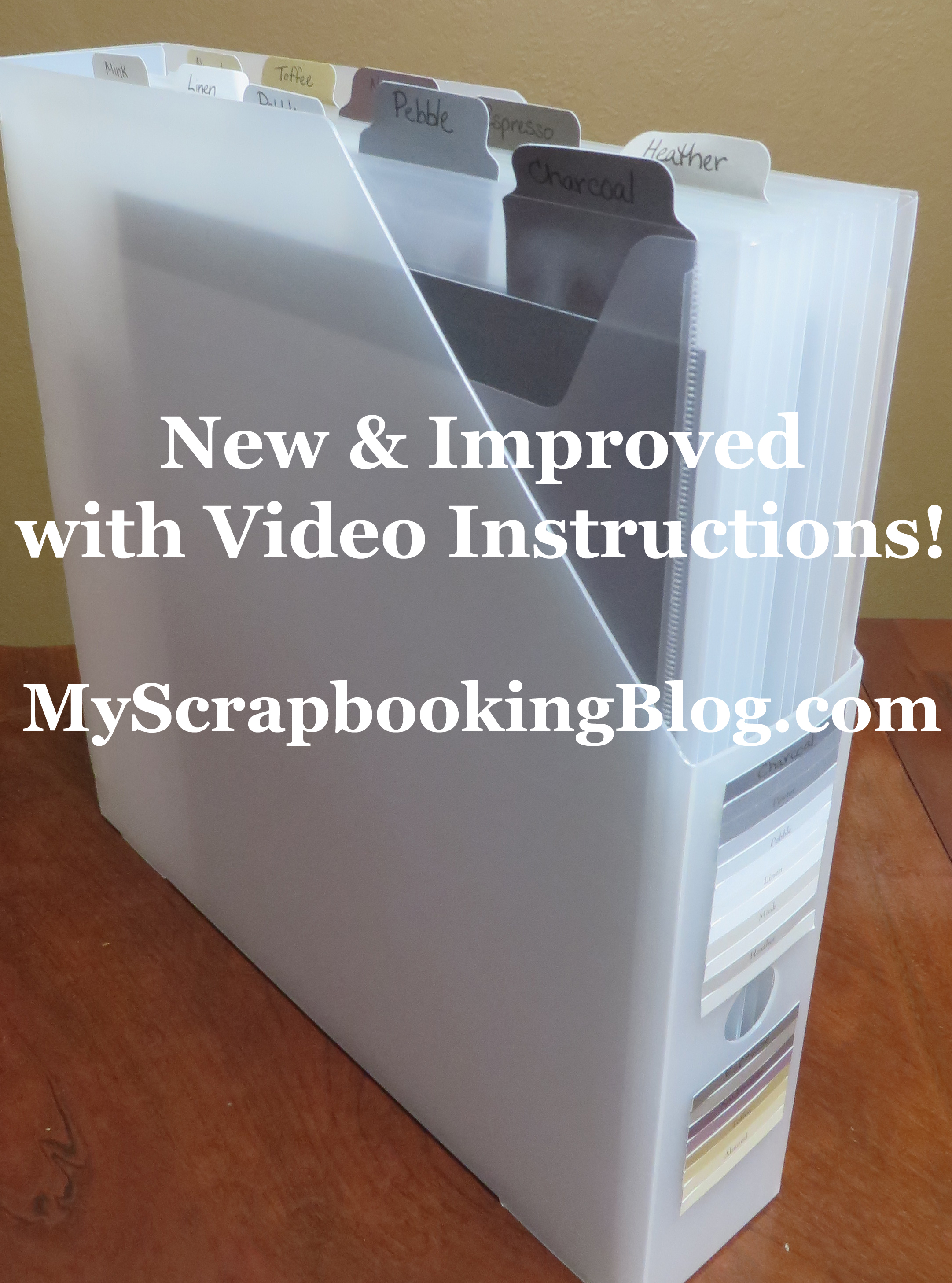 Organizing Your Scrapbook Paper - Cardstock & Scraps - My Scrapbooking Blog