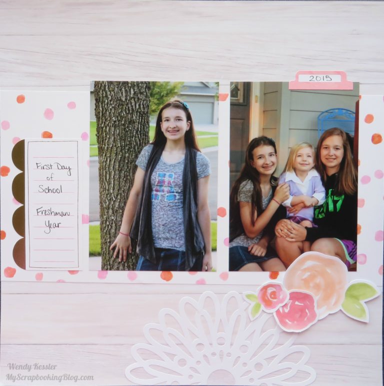 First Day of School Layout
