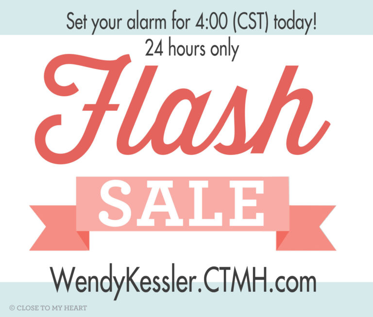 24-hour Flash Sale starts today!