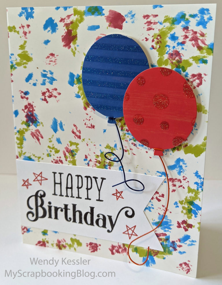 A bright and colorful birthday card