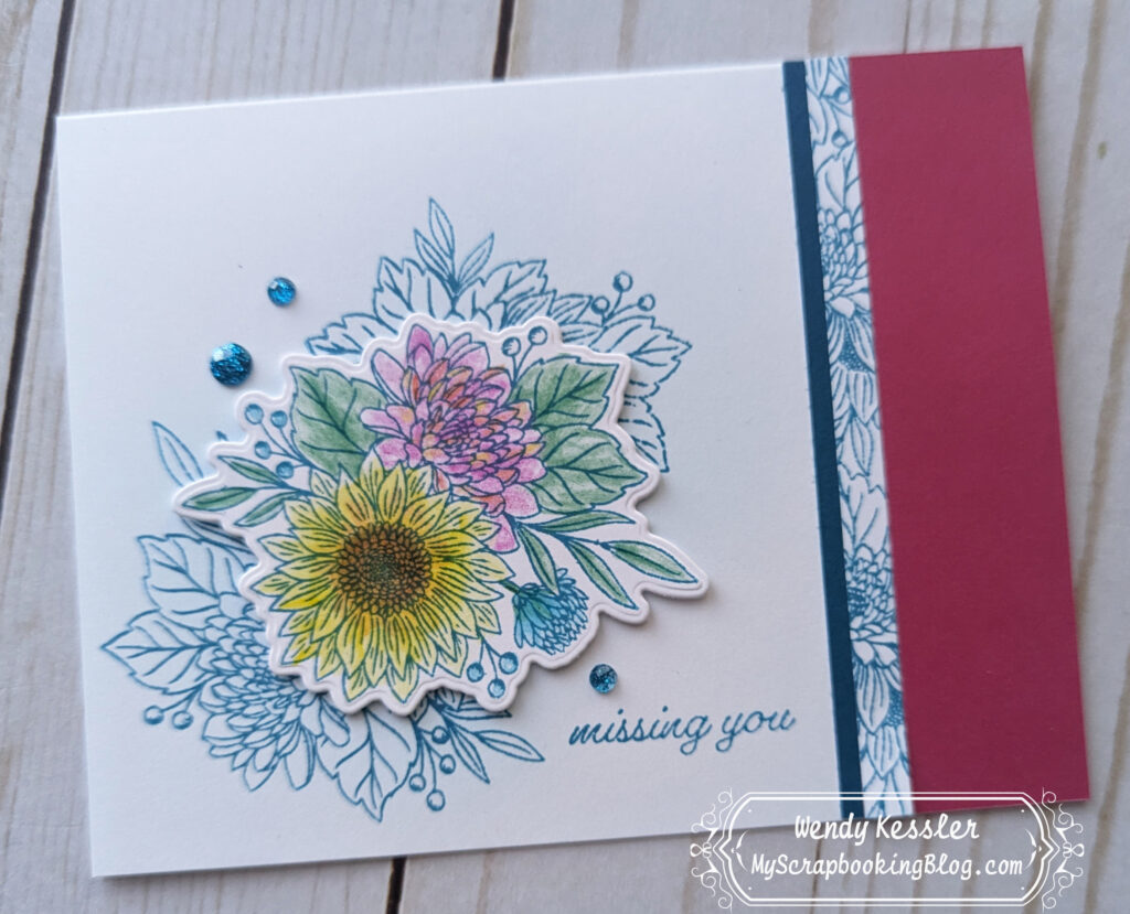 Floral Notes card
