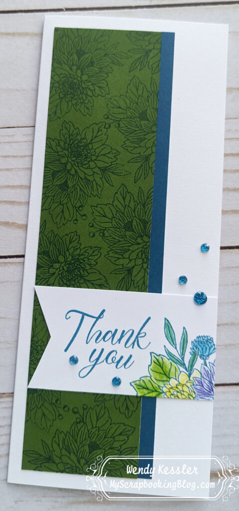 slimline thank you card
