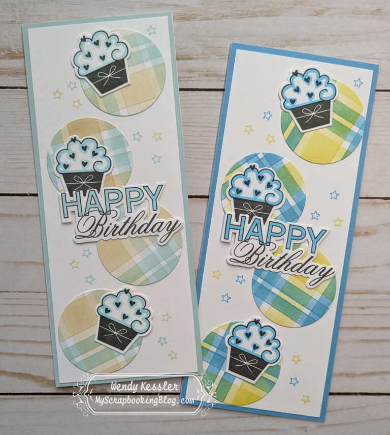 Stenciled Birthday Cards