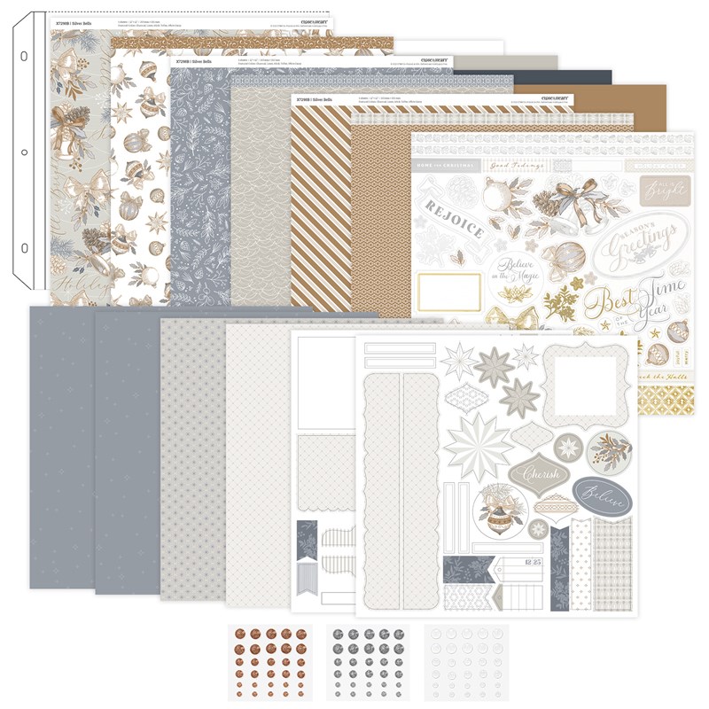 Silver Bells Scrapbooking Kit